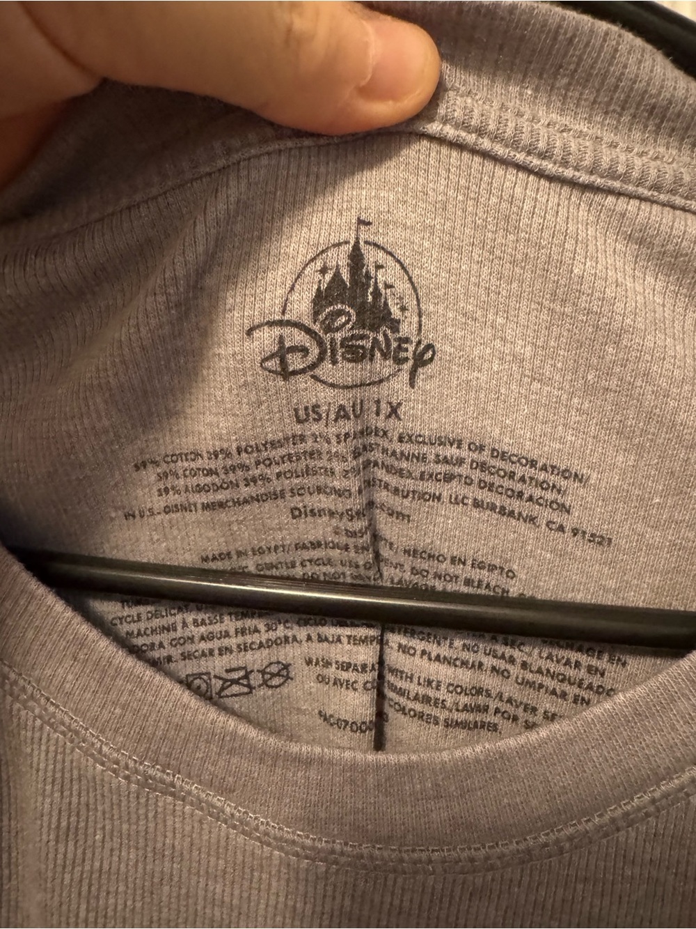 Disney Parks Embroidered Disney Girly Rib Raglan Long Sleeve Shirt - Picture 4 of 6